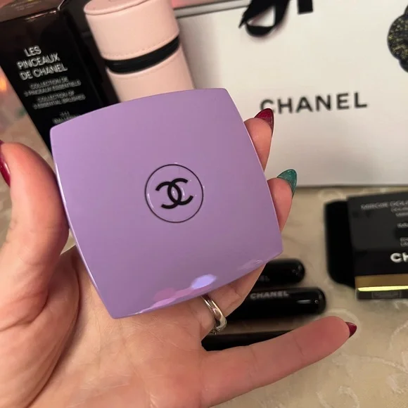 Chanel Makeup Brush Set Ballerine / Mirror Immortelle Limited Ed